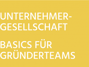 Unternehmergesellschaft - Basics für Gründerteams
